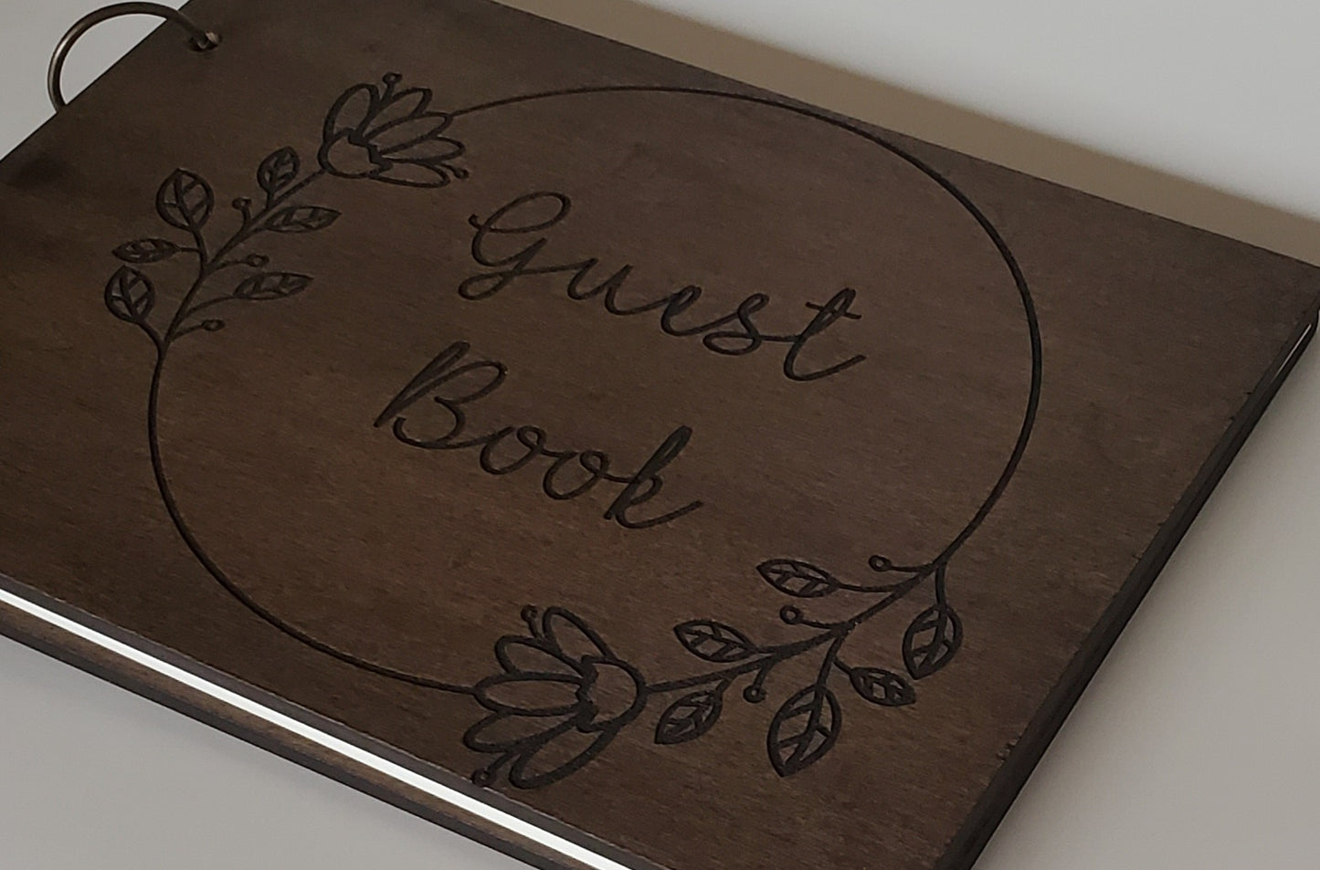 Floral elegance Guest book
