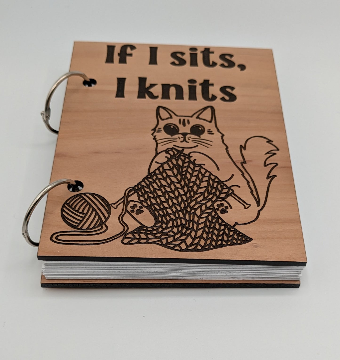 If I sits, I knits project book
