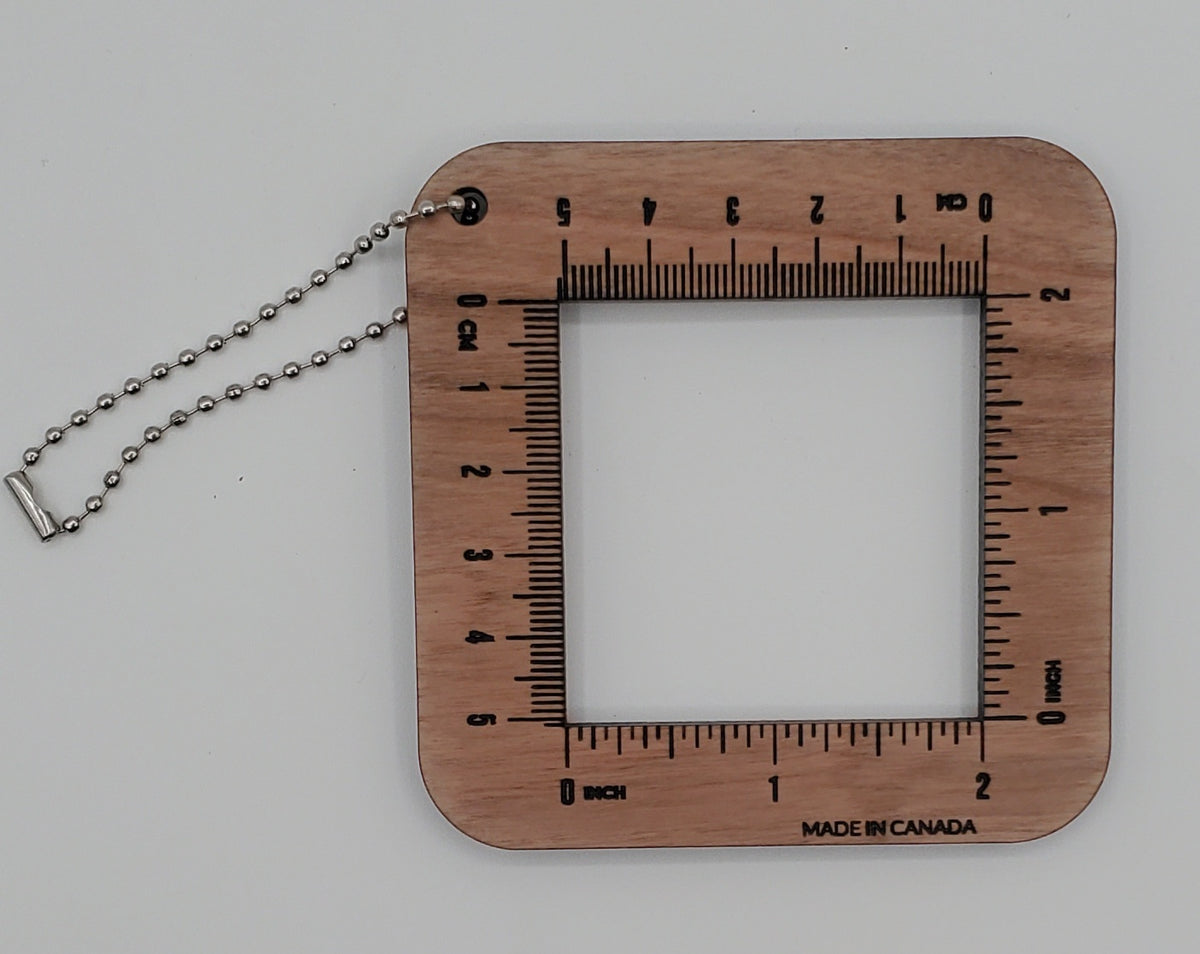 2" / 5 cm square ruler