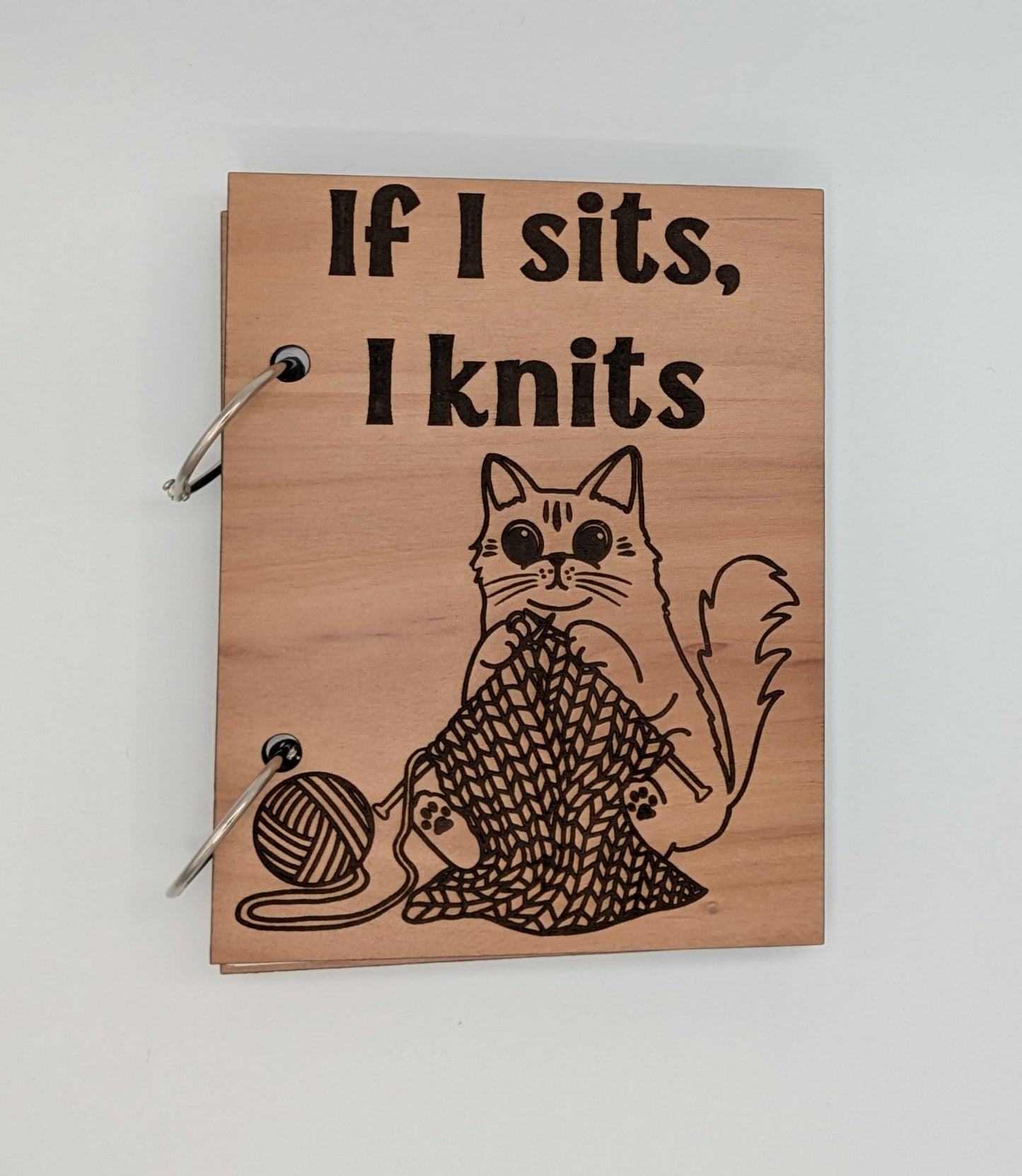 If I sits, I knits project book