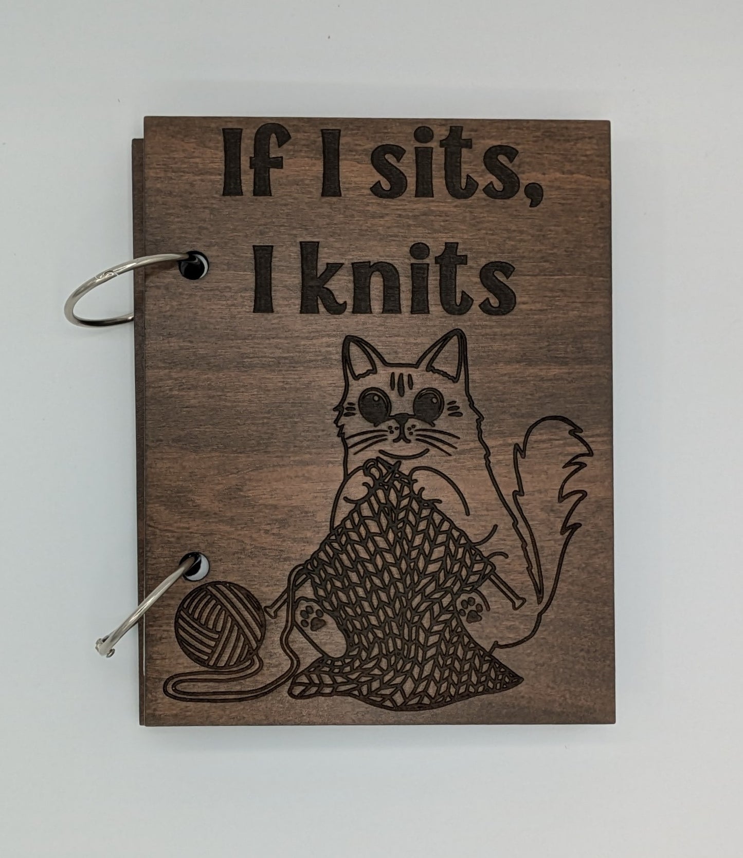 If I sits, I knits project book