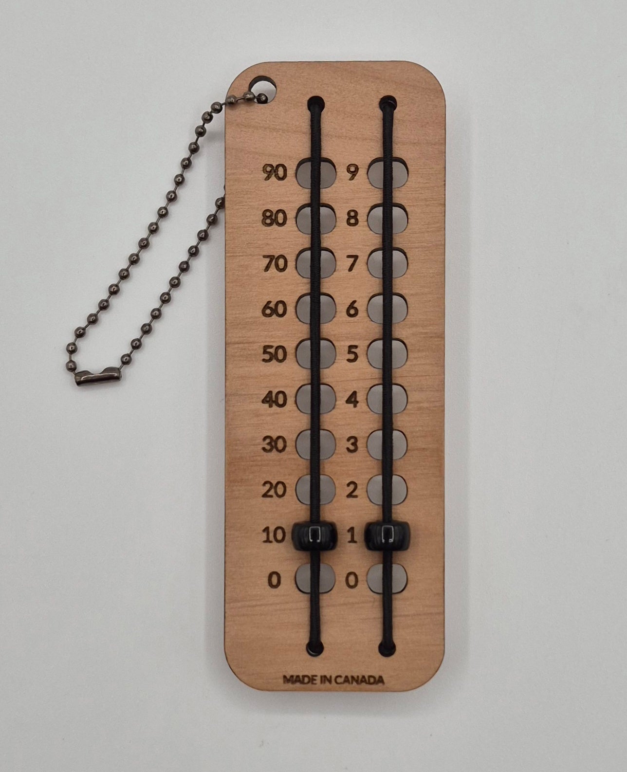 Glass bead row counter 0-99