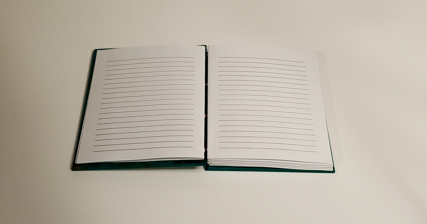 Coptic bound lined pages notebooks
