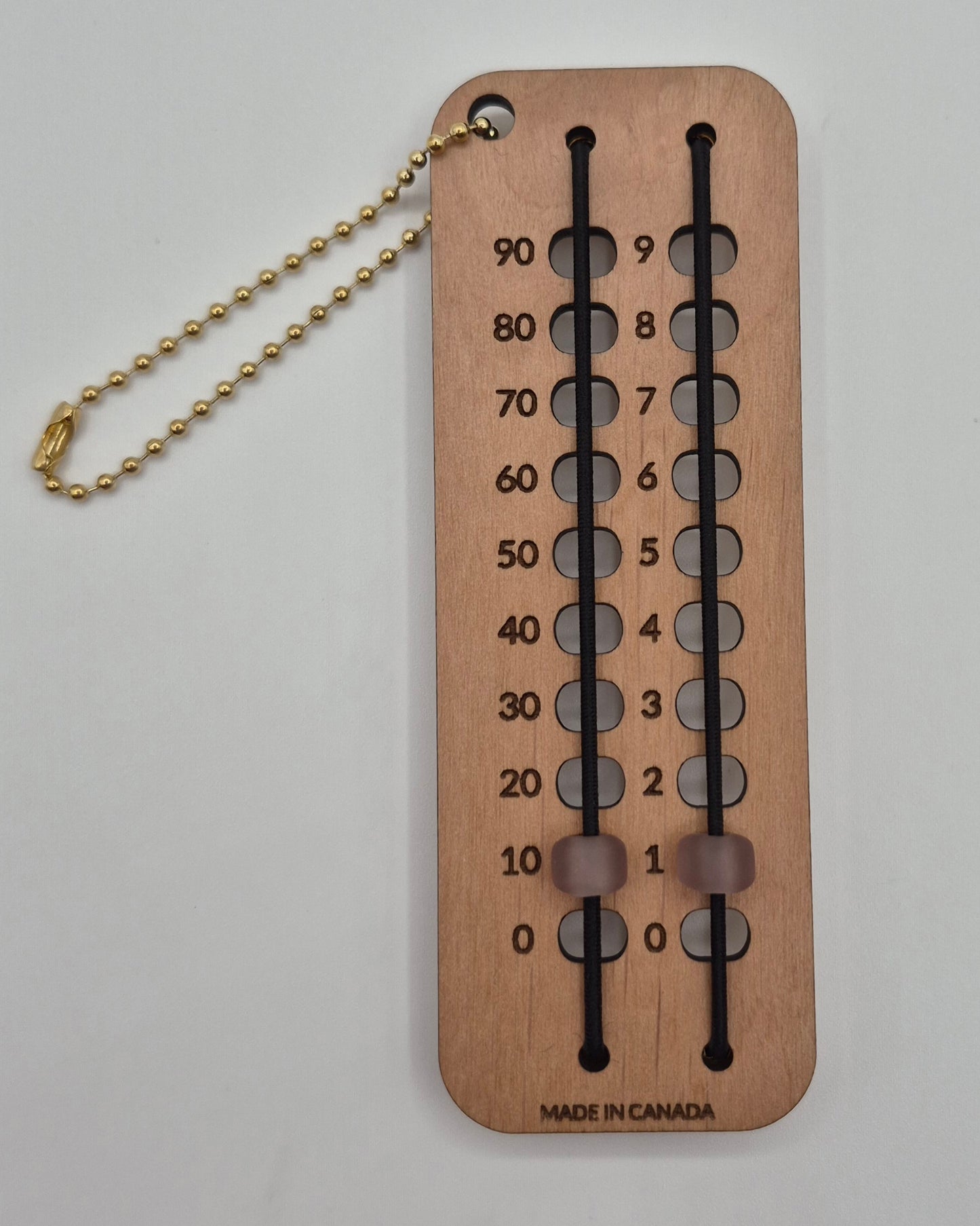 Glass bead row counter 0-99