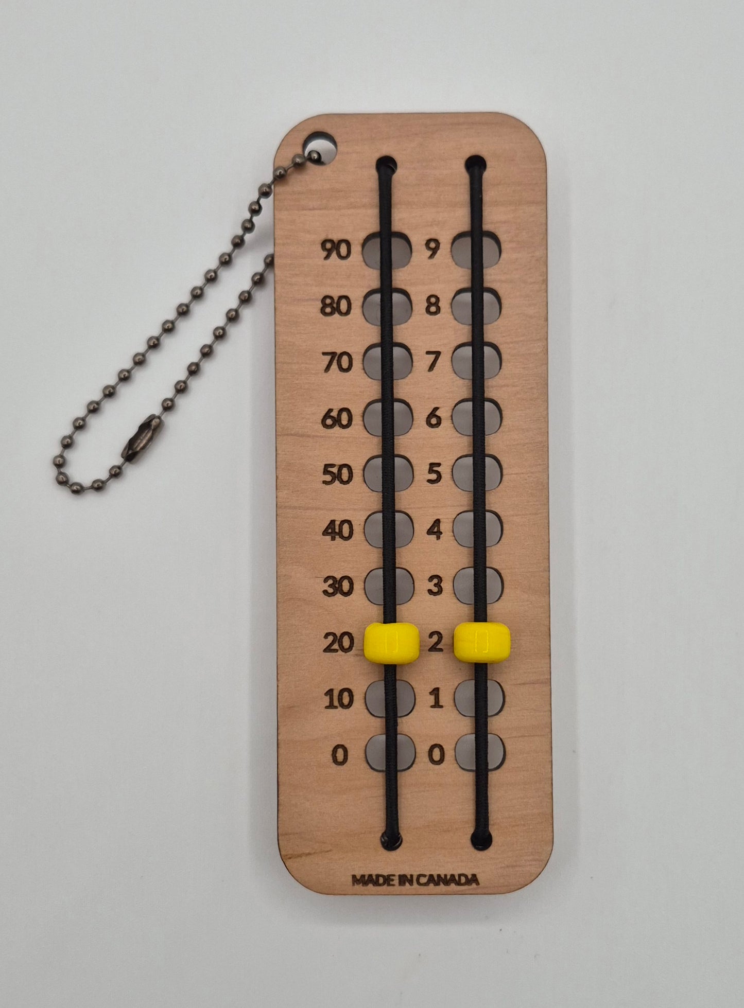 Glass bead row counter 0-99