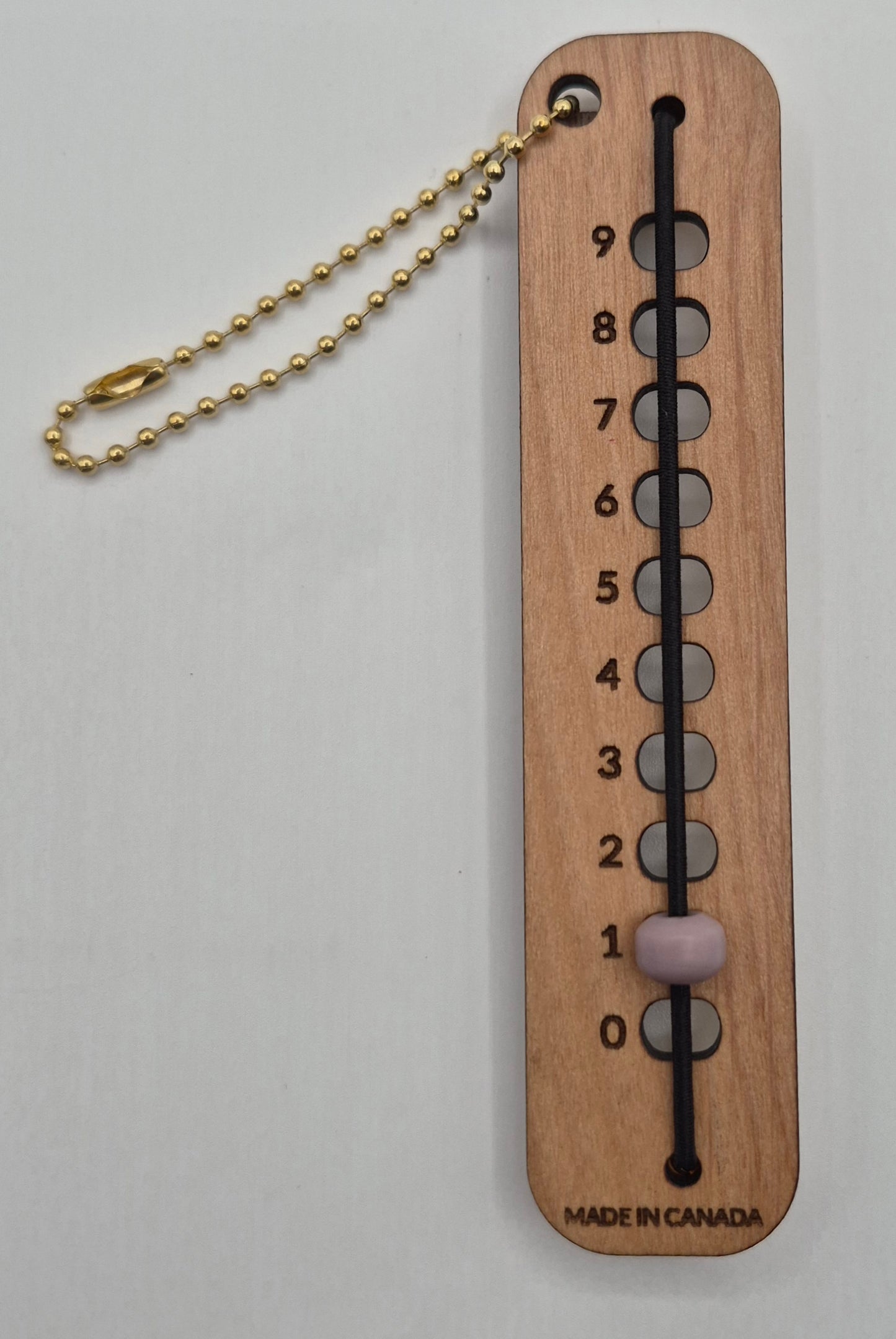 Glass bead row counter 0-9