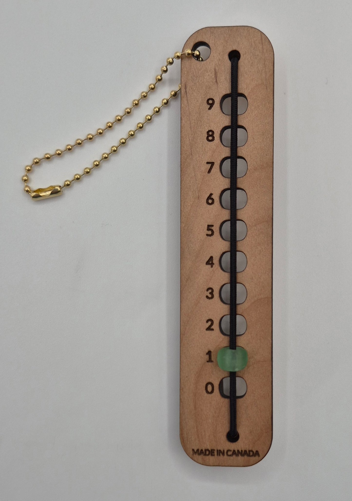 Glass bead row counter 0-9