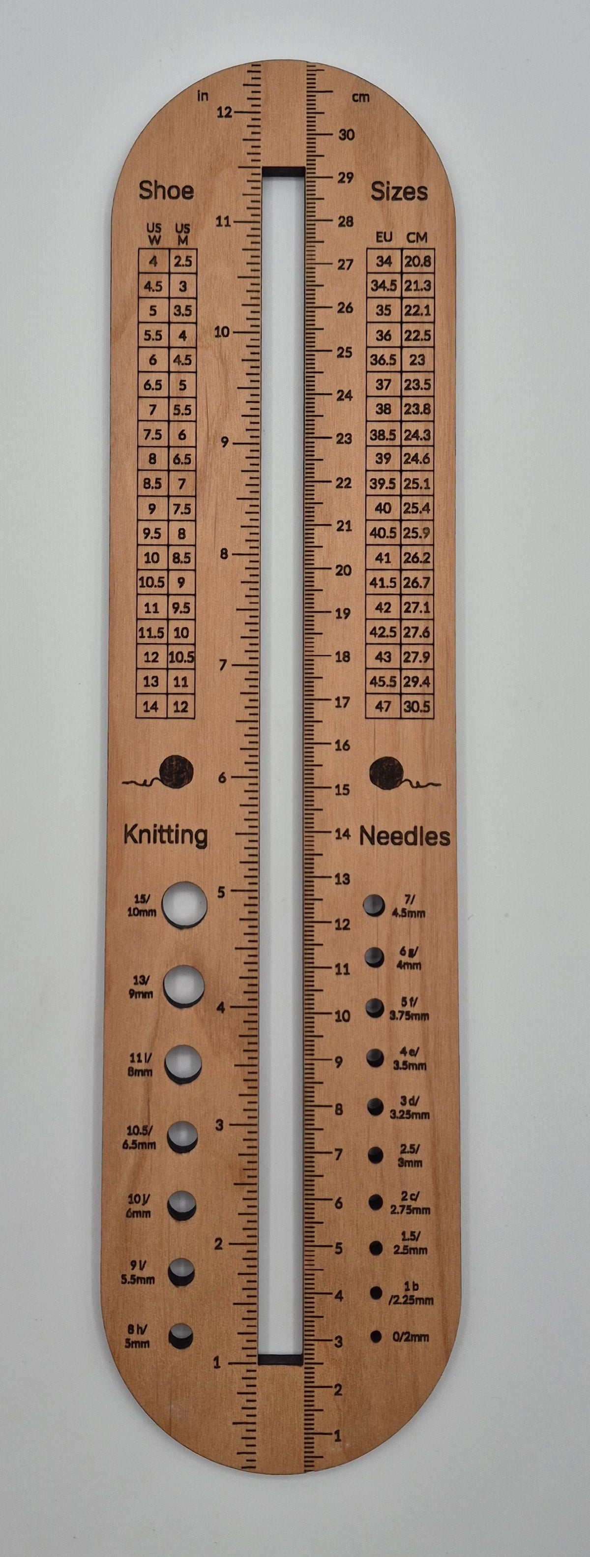 Sock ruler