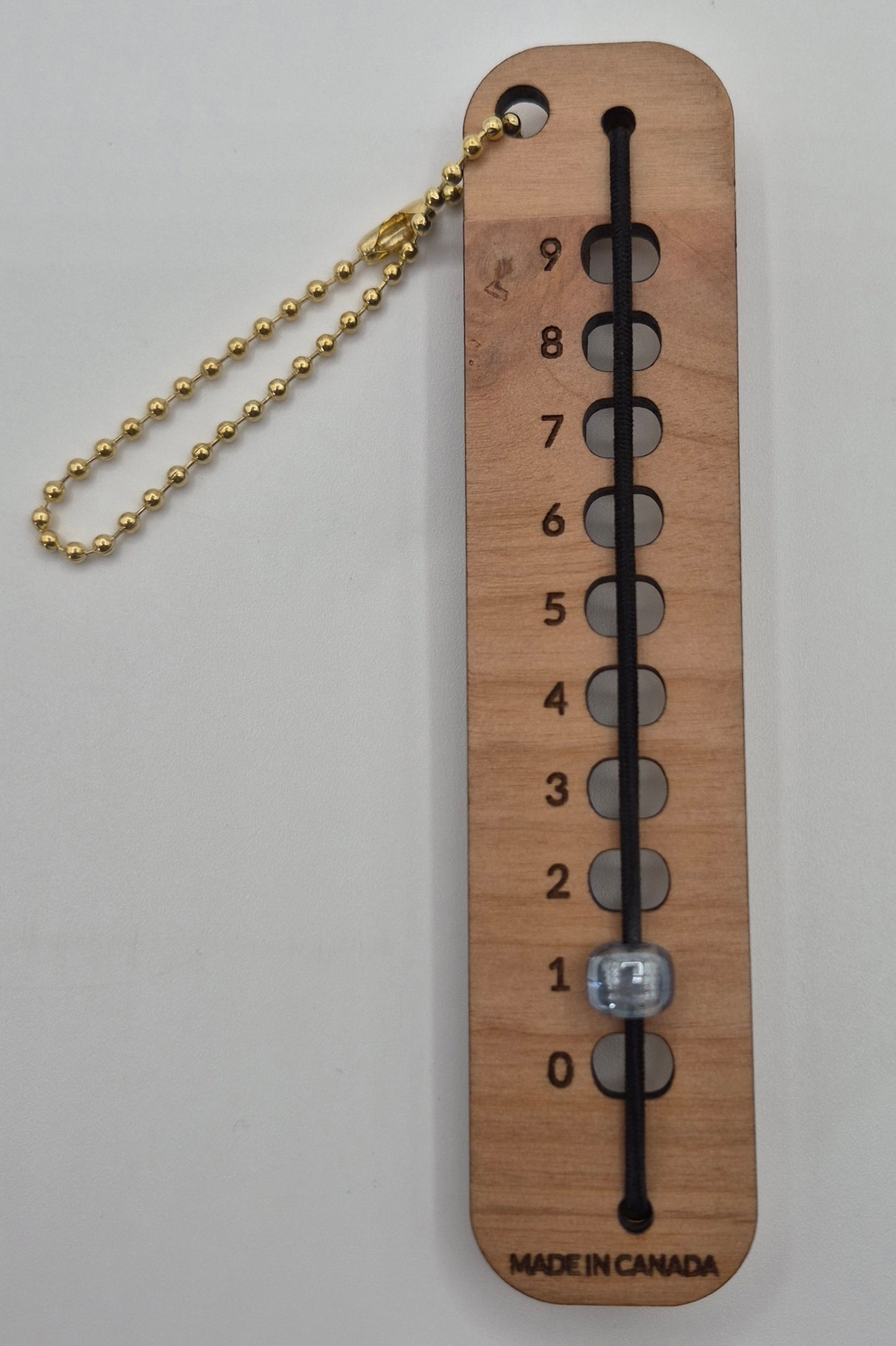 Glass bead row counter 0-9