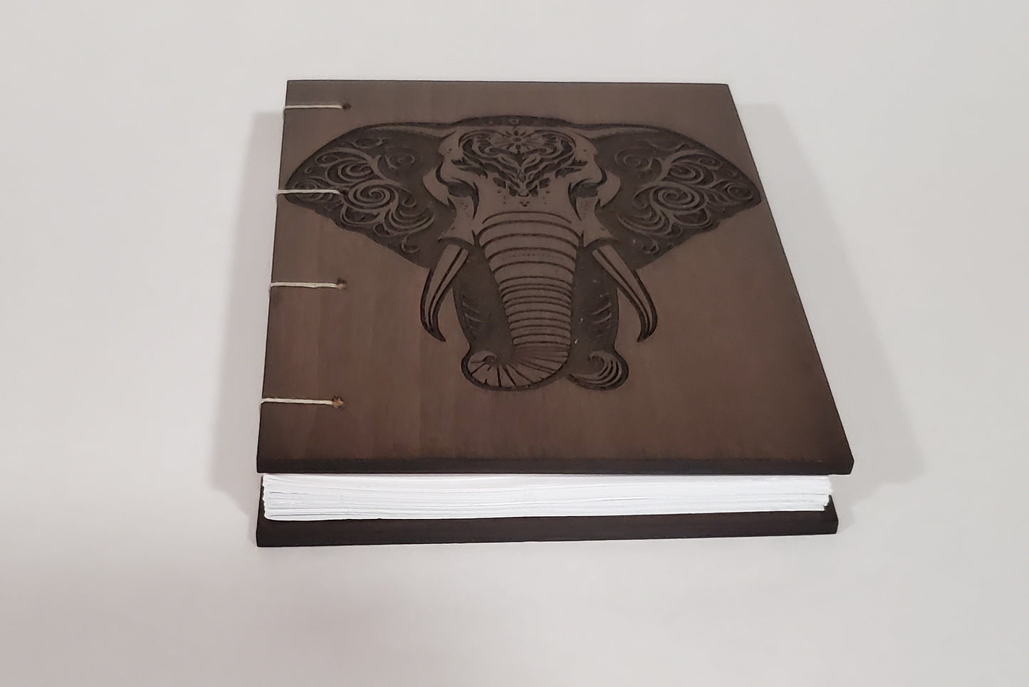 Engraved Coptic bound lined page notebooks
