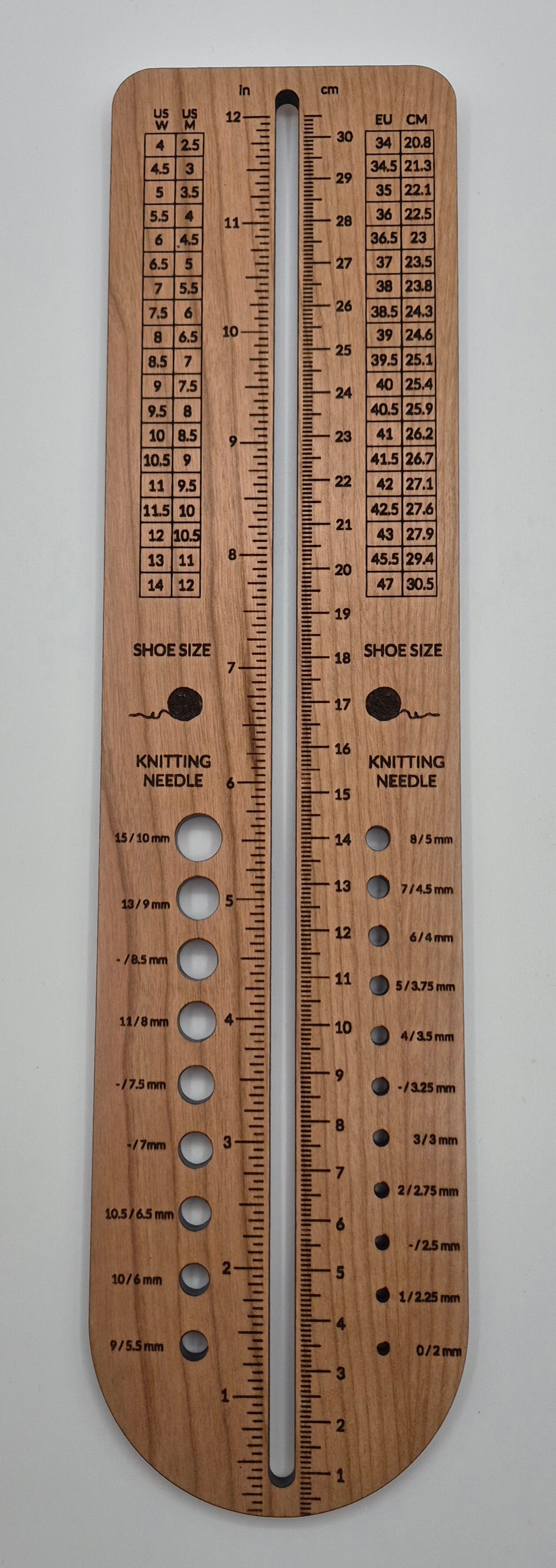 Sock ruler