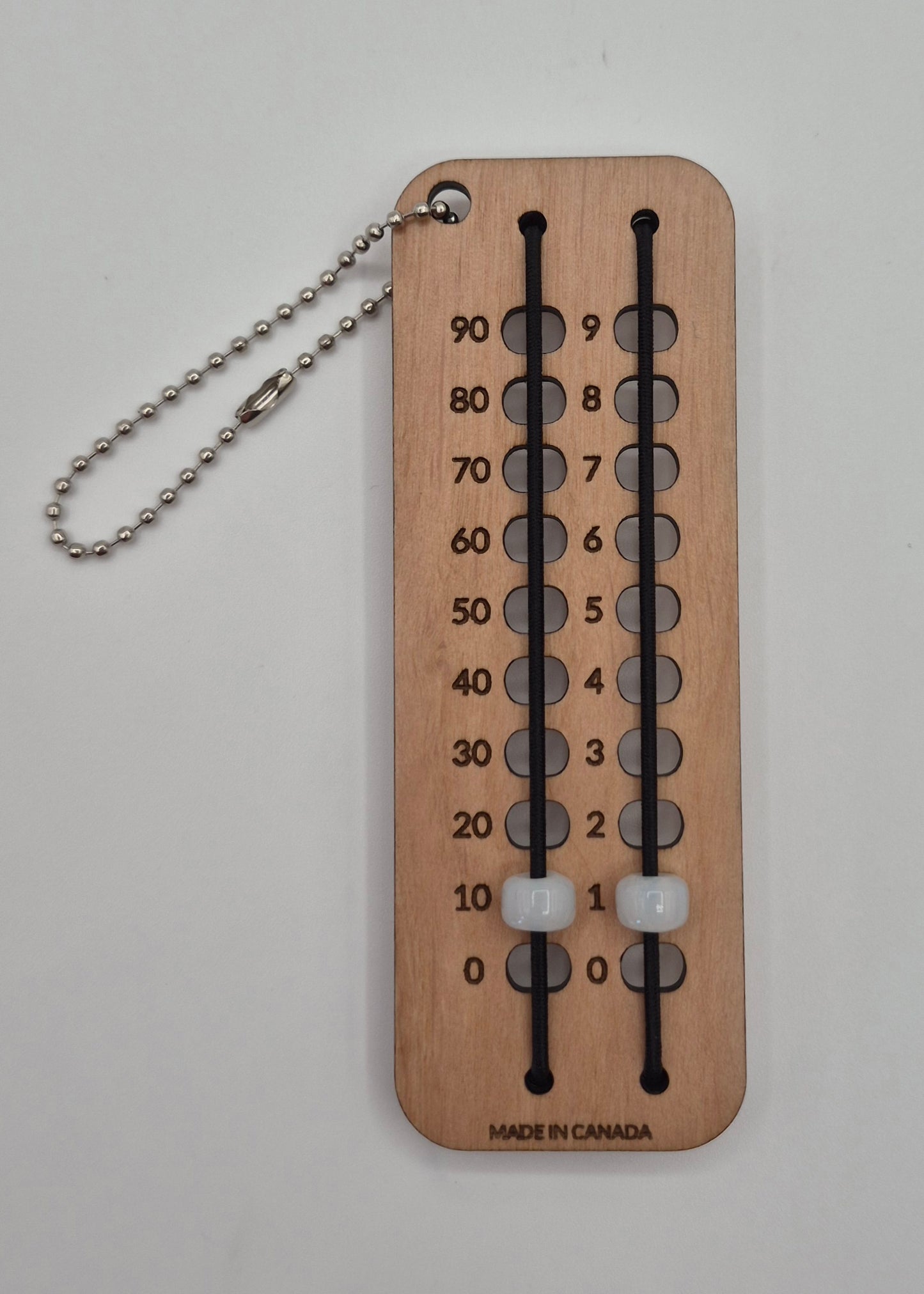Glass bead row counter 0-99