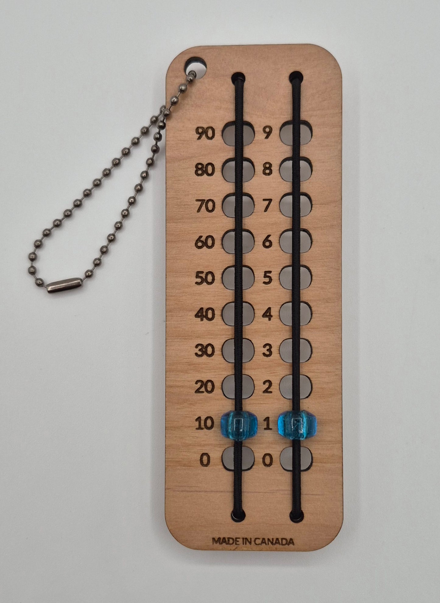 Glass bead row counter 0-99