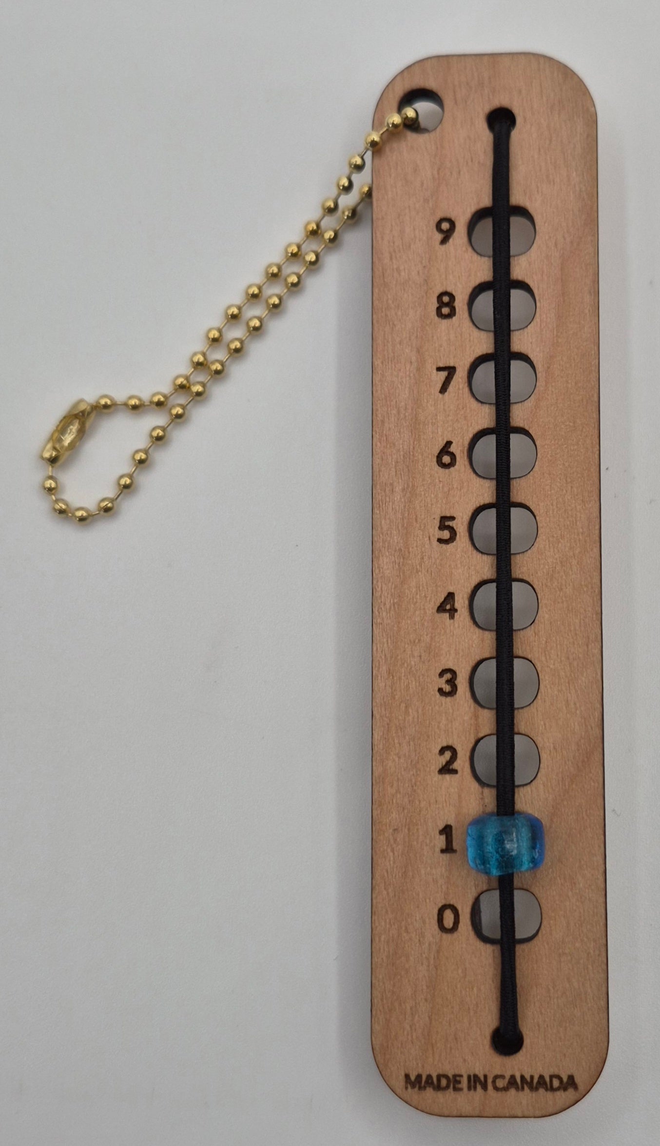 Glass bead row counter 0-9