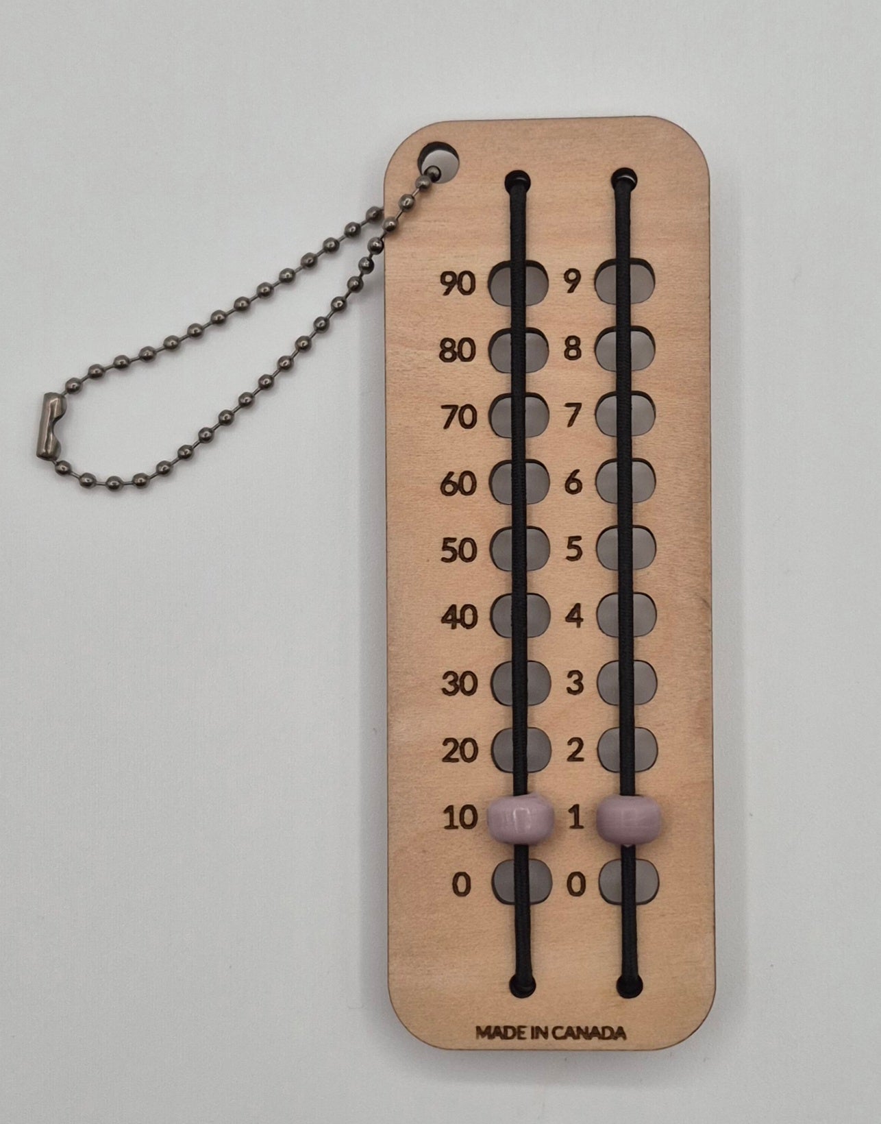 Glass bead row counter 0-99