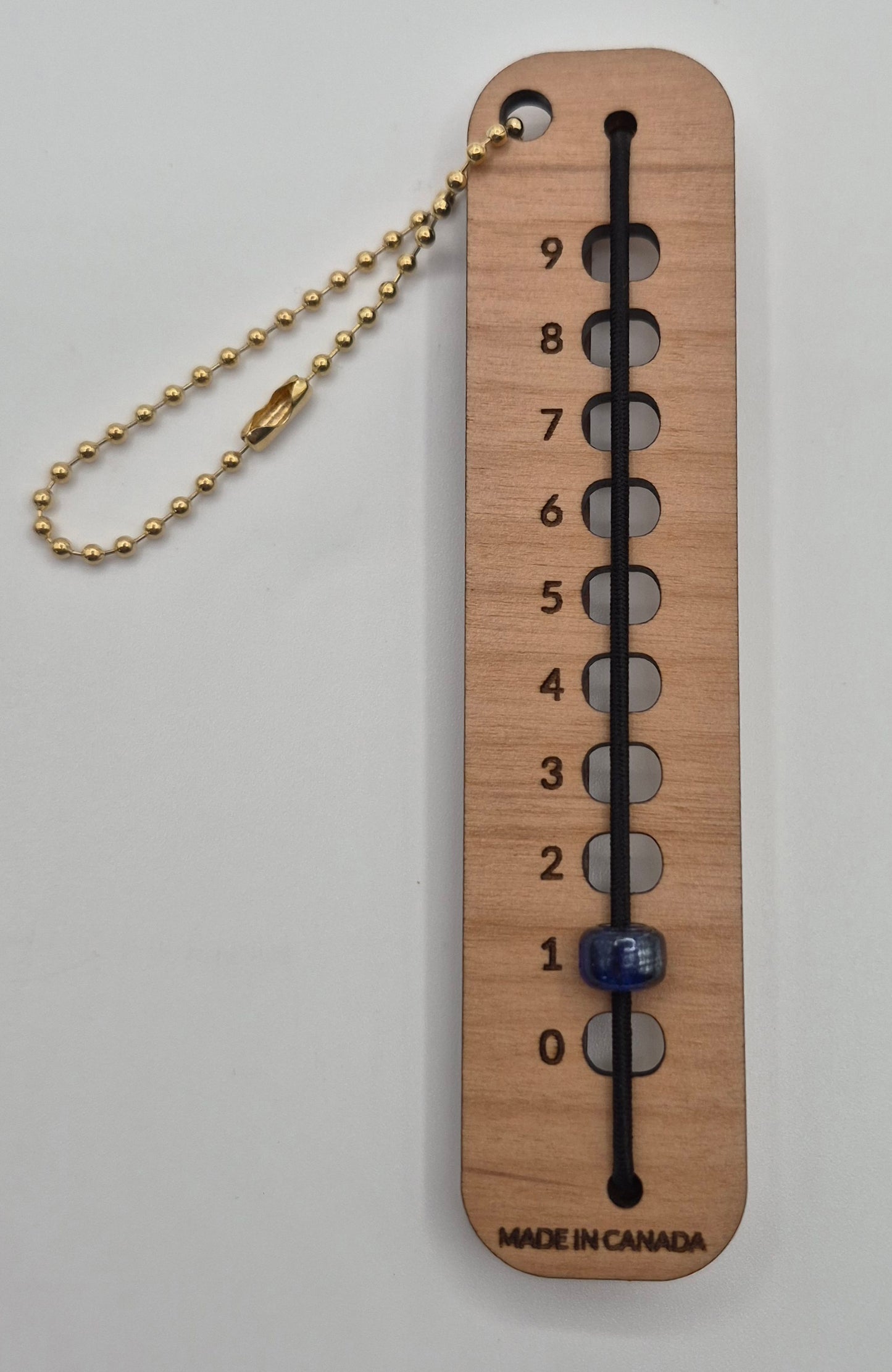 Glass bead row counter 0-9