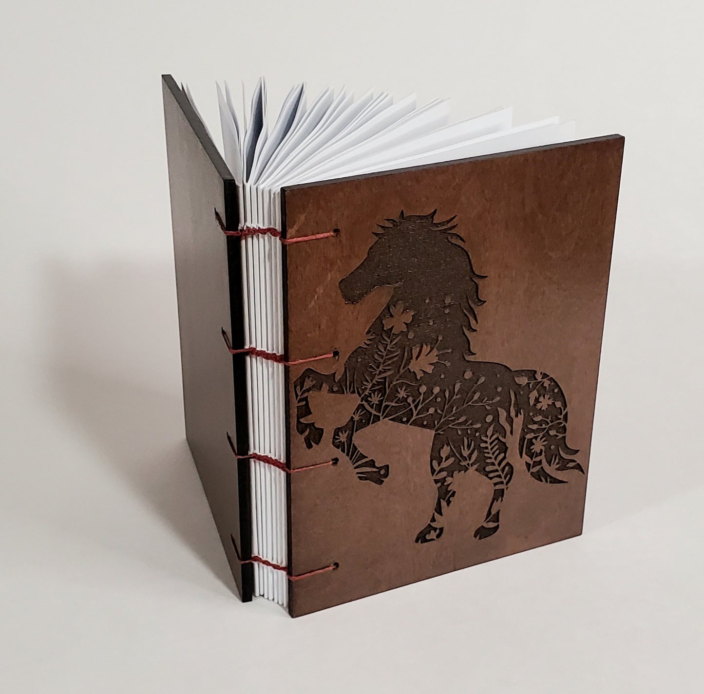 Engraved Coptic bound lined page notebooks