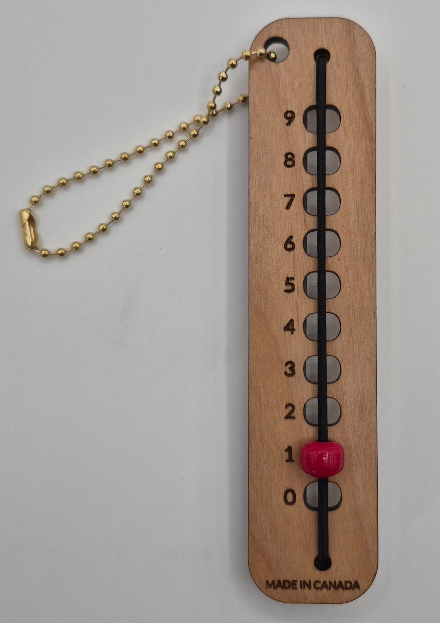 Glass bead row counter 0-9